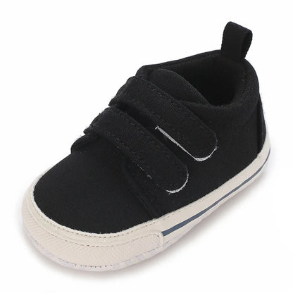 "VALEN SINA Fashion Casual Baby First Walkers – Newborn Kid Canvas Sneakers, Soft Sole Crib Shoes for Baby Boy & Girl, Prewalkers"