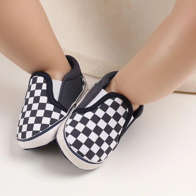 "VALEN SINA Fashion Casual Baby First Walkers – Newborn Kid Canvas Sneakers, Soft Sole Crib Shoes for Baby Boy & Girl, Prewalkers"