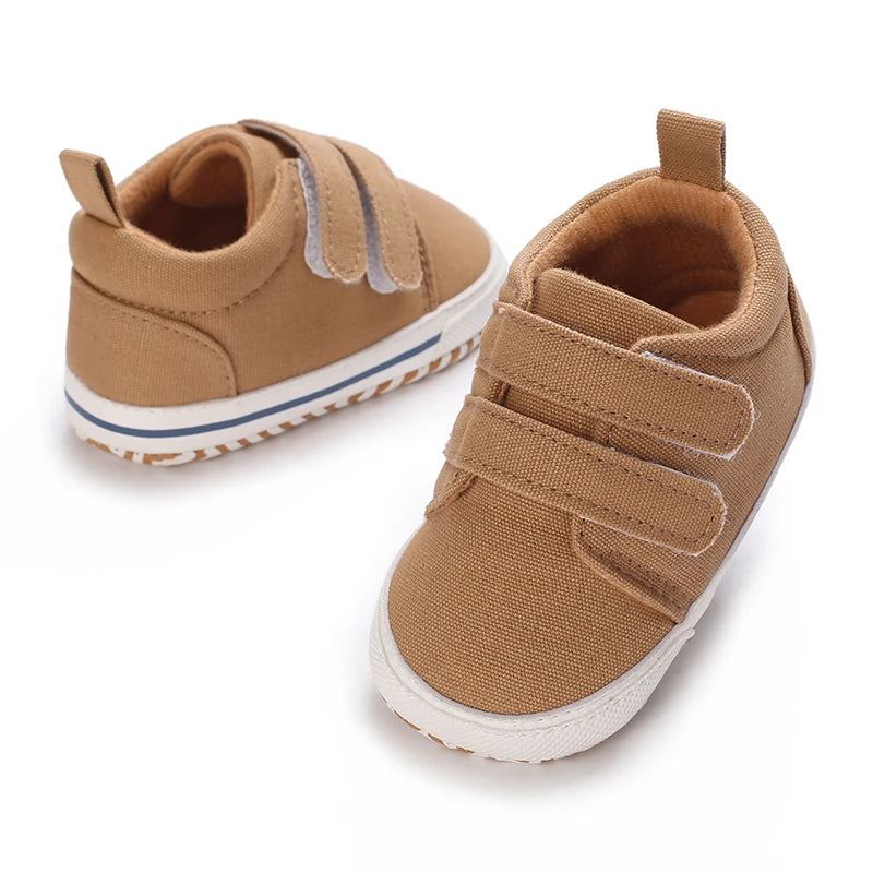 "VALEN SINA Fashion Casual Baby First Walkers – Newborn Kid Canvas Sneakers, Soft Sole Crib Shoes for Baby Boy & Girl, Prewalkers"