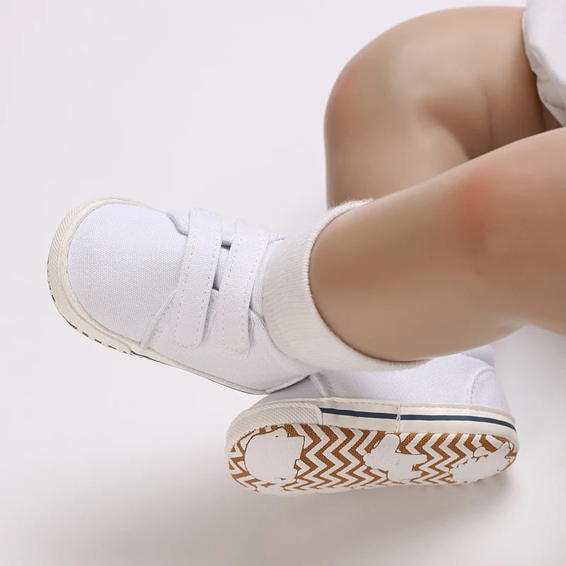 "VALEN SINA Fashion Casual Baby First Walkers – Newborn Kid Canvas Sneakers, Soft Sole Crib Shoes for Baby Boy & Girl, Prewalkers"