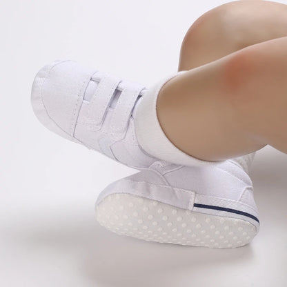"VALEN SINA Fashion Casual Baby First Walkers – Newborn Kid Canvas Sneakers, Soft Sole Crib Shoes for Baby Boy & Girl, Prewalkers"