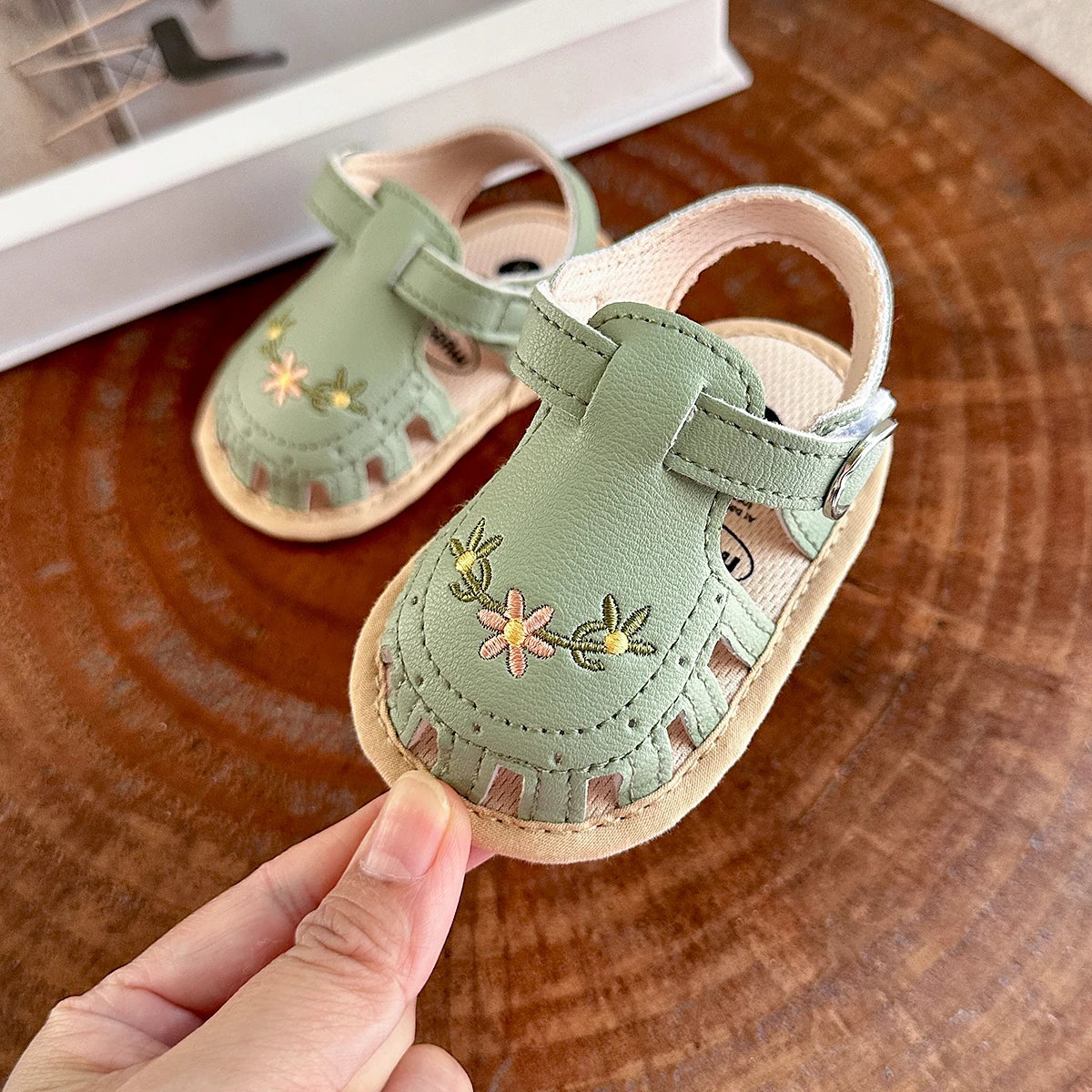 "Infant Baby Boys Girls Sandals, Summer Baby Wedding Dress Flat Shoes, Newborn Crib Shoes, First Walkers Prewalkers Shoes"