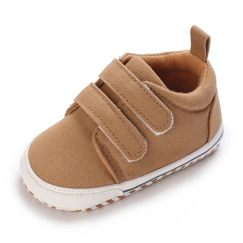 "VALEN SINA Fashion Casual Baby First Walkers – Newborn Kid Canvas Sneakers, Soft Sole Crib Shoes for Baby Boy & Girl, Prewalkers"