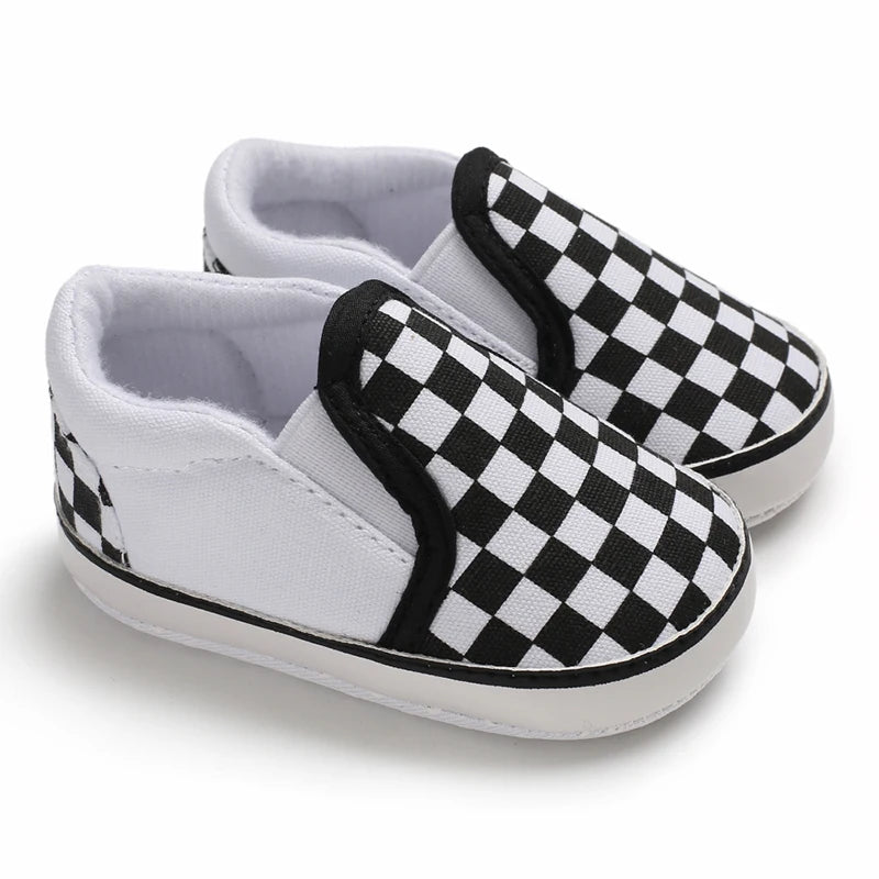 "VALEN SINA Fashion Casual Baby First Walkers – Newborn Kid Canvas Sneakers, Soft Sole Crib Shoes for Baby Boy & Girl, Prewalkers"