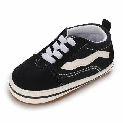 "VALEN SINA Fashion Casual Baby First Walkers – Newborn Kid Canvas Sneakers, Soft Sole Crib Shoes for Baby Boy & Girl, Prewalkers"