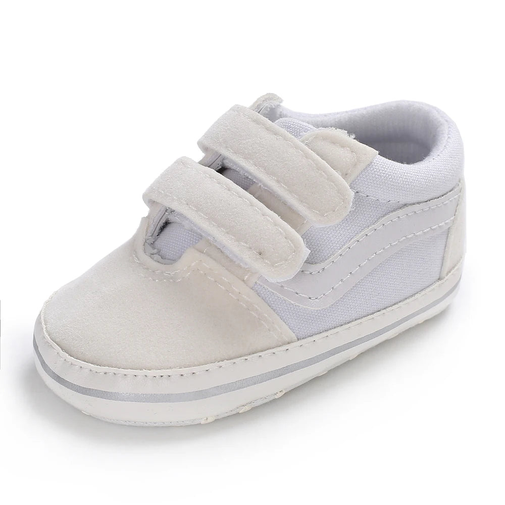"VALEN SINA Fashion Casual Baby First Walkers – Newborn Kid Canvas Sneakers, Soft Sole Crib Shoes for Baby Boy & Girl, Prewalkers"