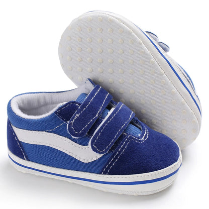 "VALEN SINA Fashion Casual Baby First Walkers – Newborn Kid Canvas Sneakers, Soft Sole Crib Shoes for Baby Boy & Girl, Prewalkers"