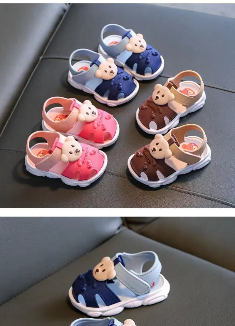 2024 Summer Baby Boys Girls Sandals - Children Beach Sandals Cartoon Infant Toddler Shoes - Comfortable Soft Sole Kids Student Shoes