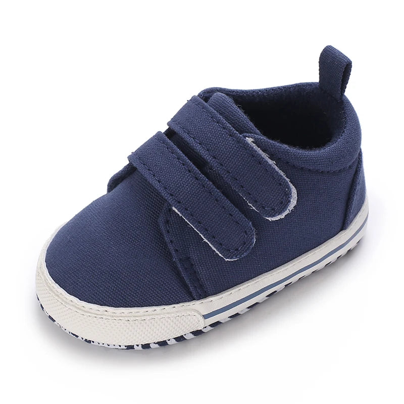 "VALEN SINA Fashion Casual Baby First Walkers – Newborn Kid Canvas Sneakers, Soft Sole Crib Shoes for Baby Boy & Girl, Prewalkers"