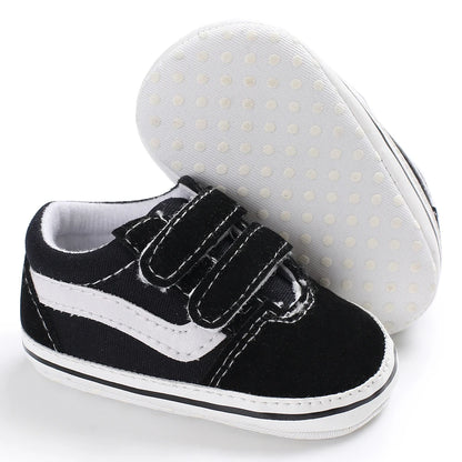 "VALEN SINA Fashion Casual Baby First Walkers – Newborn Kid Canvas Sneakers, Soft Sole Crib Shoes for Baby Boy & Girl, Prewalkers"