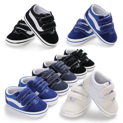 "VALEN SINA Fashion Casual Baby First Walkers – Newborn Kid Canvas Sneakers, Soft Sole Crib Shoes for Baby Boy & Girl, Prewalkers"