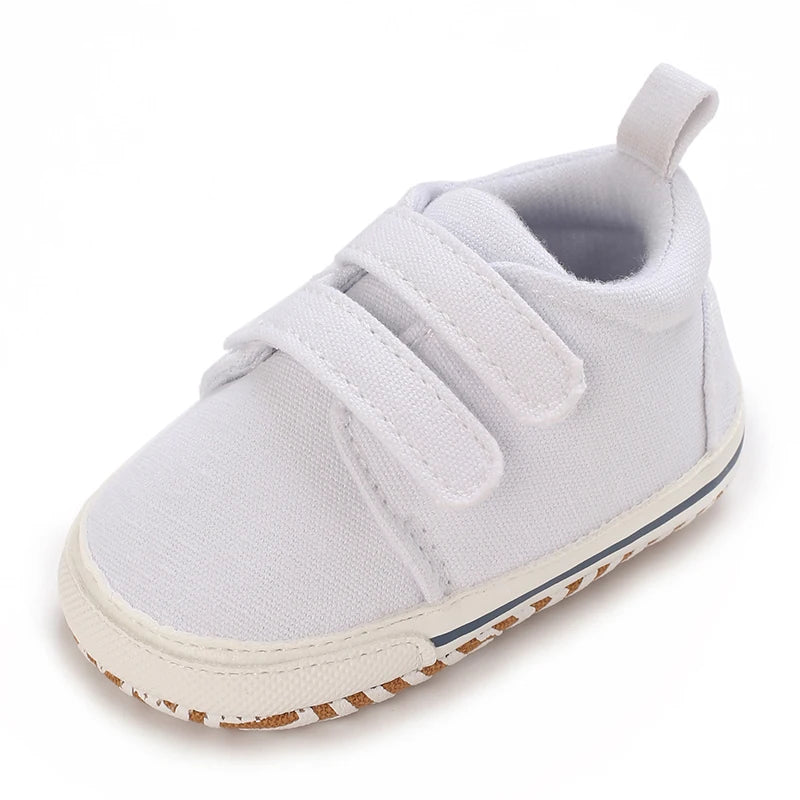 "VALEN SINA Fashion Casual Baby First Walkers – Newborn Kid Canvas Sneakers, Soft Sole Crib Shoes for Baby Boy & Girl, Prewalkers"