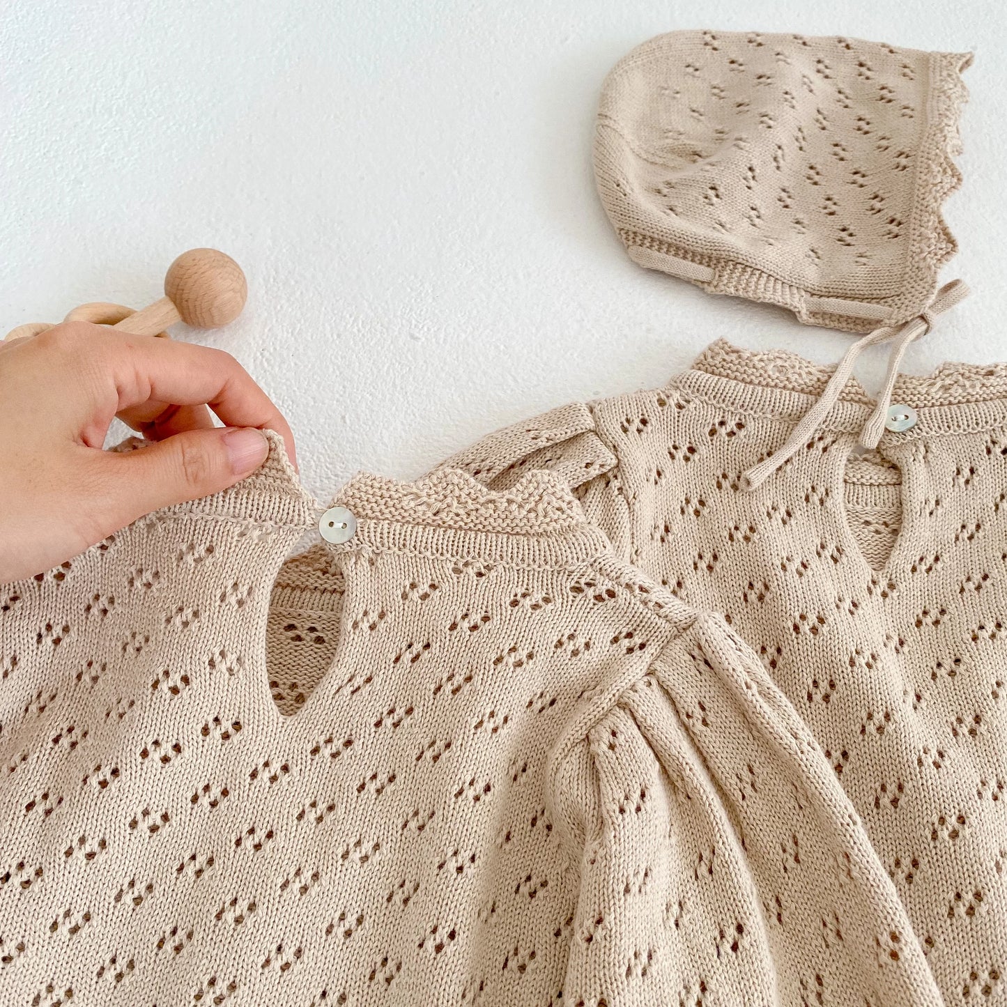 Newborn Baby Girls Long Sleeve Lace Sister Suit Knit Rompers Dress Tops Infant Jumpsuit Kids Baby Girls Rompers Clothes