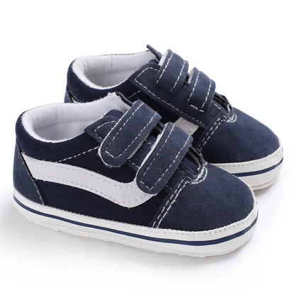 "VALEN SINA Fashion Casual Baby First Walkers – Newborn Kid Canvas Sneakers, Soft Sole Crib Shoes for Baby Boy & Girl, Prewalkers"