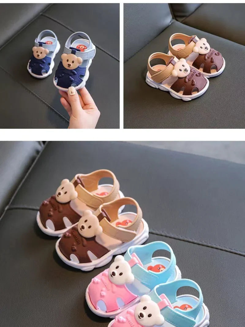2024 Summer Baby Boys Girls Sandals - Children Beach Sandals Cartoon Infant Toddler Shoes - Comfortable Soft Sole Kids Student Shoes