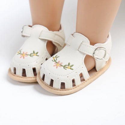 "Infant Baby Boys Girls Sandals, Summer Baby Wedding Dress Flat Shoes, Newborn Crib Shoes, First Walkers Prewalkers Shoes"