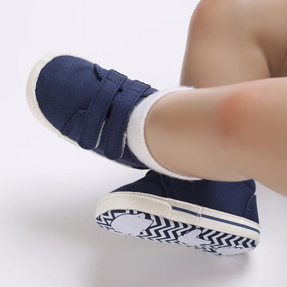 "VALEN SINA Fashion Casual Baby First Walkers – Newborn Kid Canvas Sneakers, Soft Sole Crib Shoes for Baby Boy & Girl, Prewalkers"
