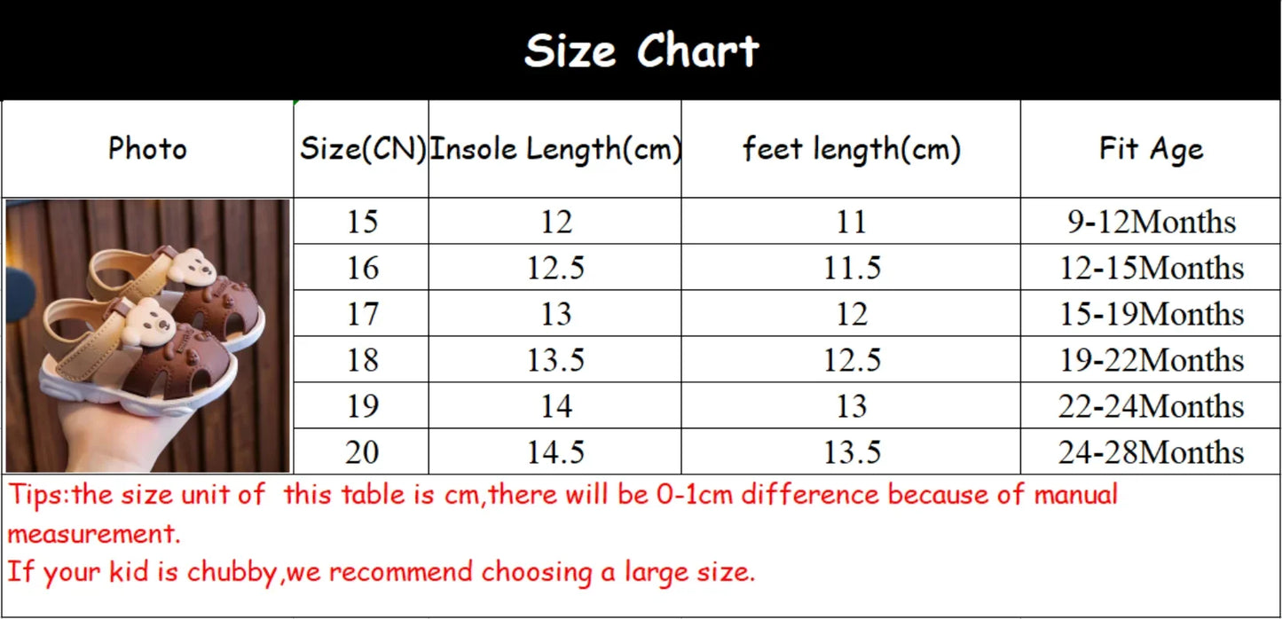 2024 Summer Baby Boys Girls Sandals - Children Beach Sandals Cartoon Infant Toddler Shoes - Comfortable Soft Sole Kids Student Shoes