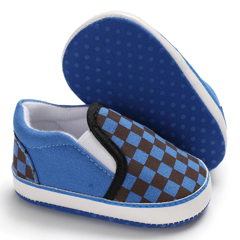 "VALEN SINA Fashion Casual Baby First Walkers – Newborn Kid Canvas Sneakers, Soft Sole Crib Shoes for Baby Boy & Girl, Prewalkers"