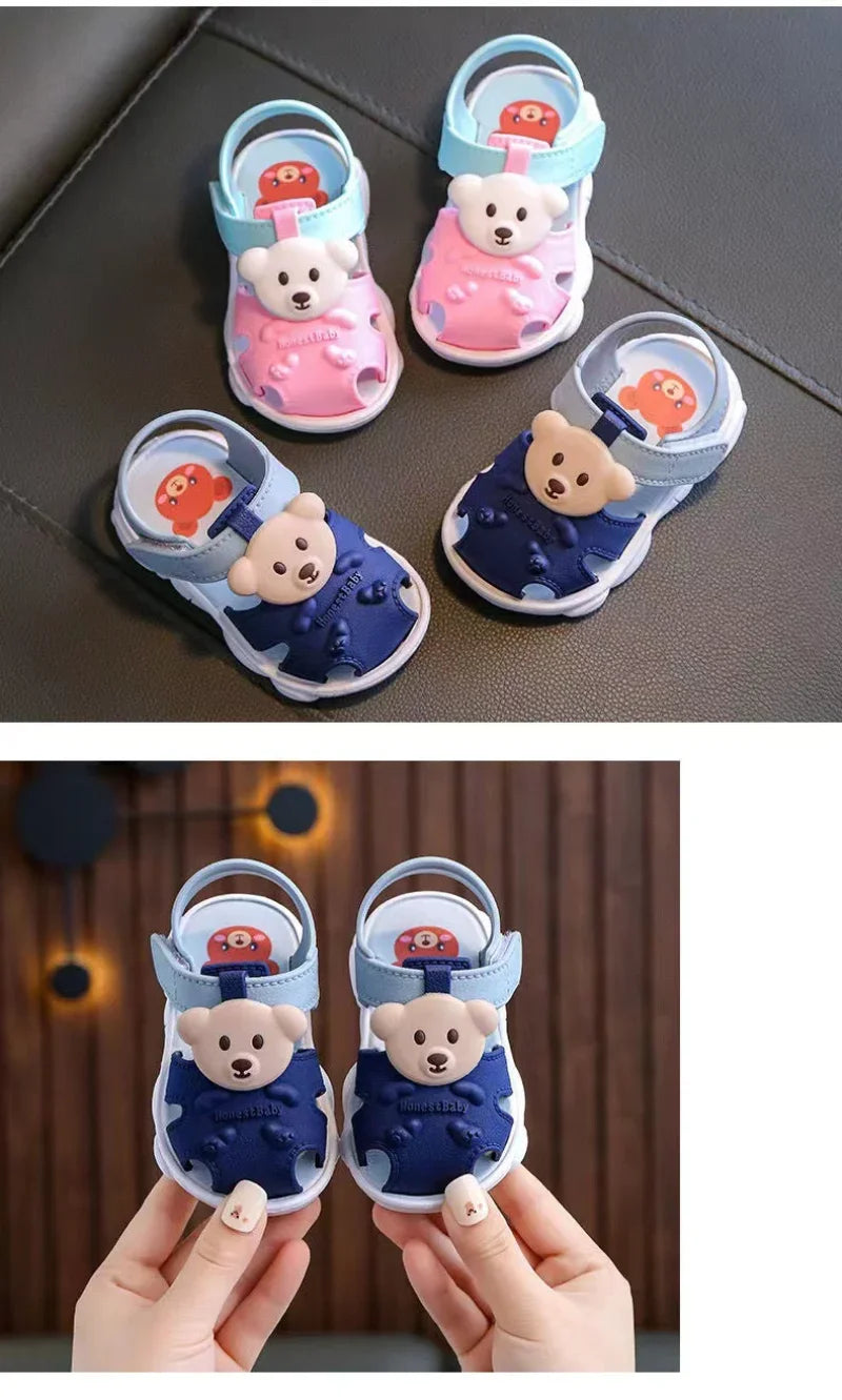 2024 Summer Baby Boys Girls Sandals - Children Beach Sandals Cartoon Infant Toddler Shoes - Comfortable Soft Sole Kids Student Shoes
