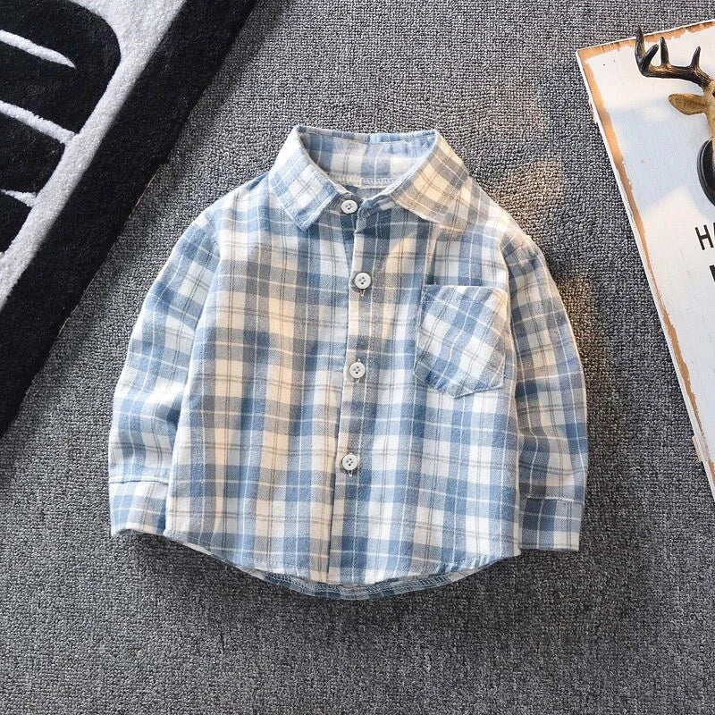 DIIMUU Spring Autumn Kids Baby Clothes - Cotton Shirt for Toddler Boys & Girls, Infant Tee Blouse for Children (1-5 Years)