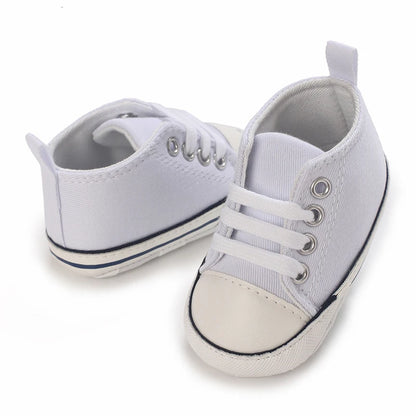 "VALEN SINA Fashion Casual Baby First Walkers – Newborn Kid Canvas Sneakers, Soft Sole Crib Shoes for Baby Boy & Girl, Prewalkers"