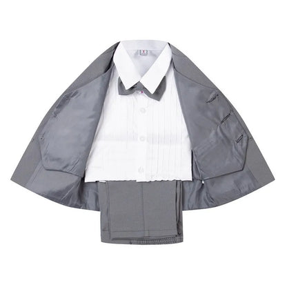 Little Boy Formal Suit - 5PCS Baby Gentleman Outfit with Bowtie | Elegant Toddler Boys Clothes (Style 3187)