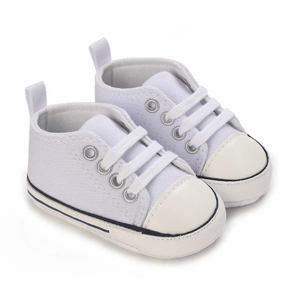 "VALEN SINA Fashion Casual Baby First Walkers – Newborn Kid Canvas Sneakers, Soft Sole Crib Shoes for Baby Boy & Girl, Prewalkers"