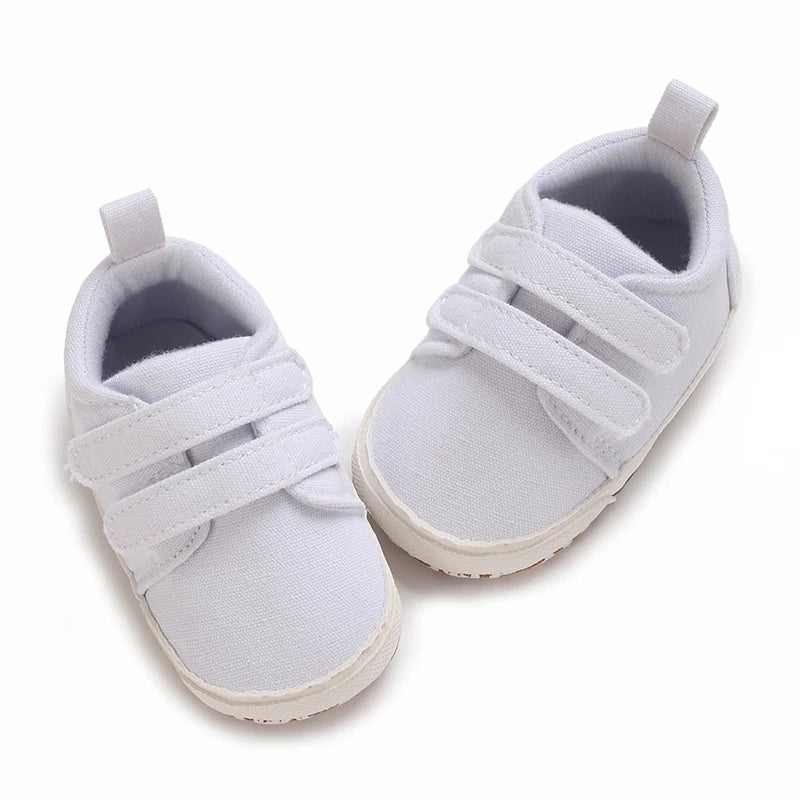 "VALEN SINA Fashion Casual Baby First Walkers – Newborn Kid Canvas Sneakers, Soft Sole Crib Shoes for Baby Boy & Girl, Prewalkers"