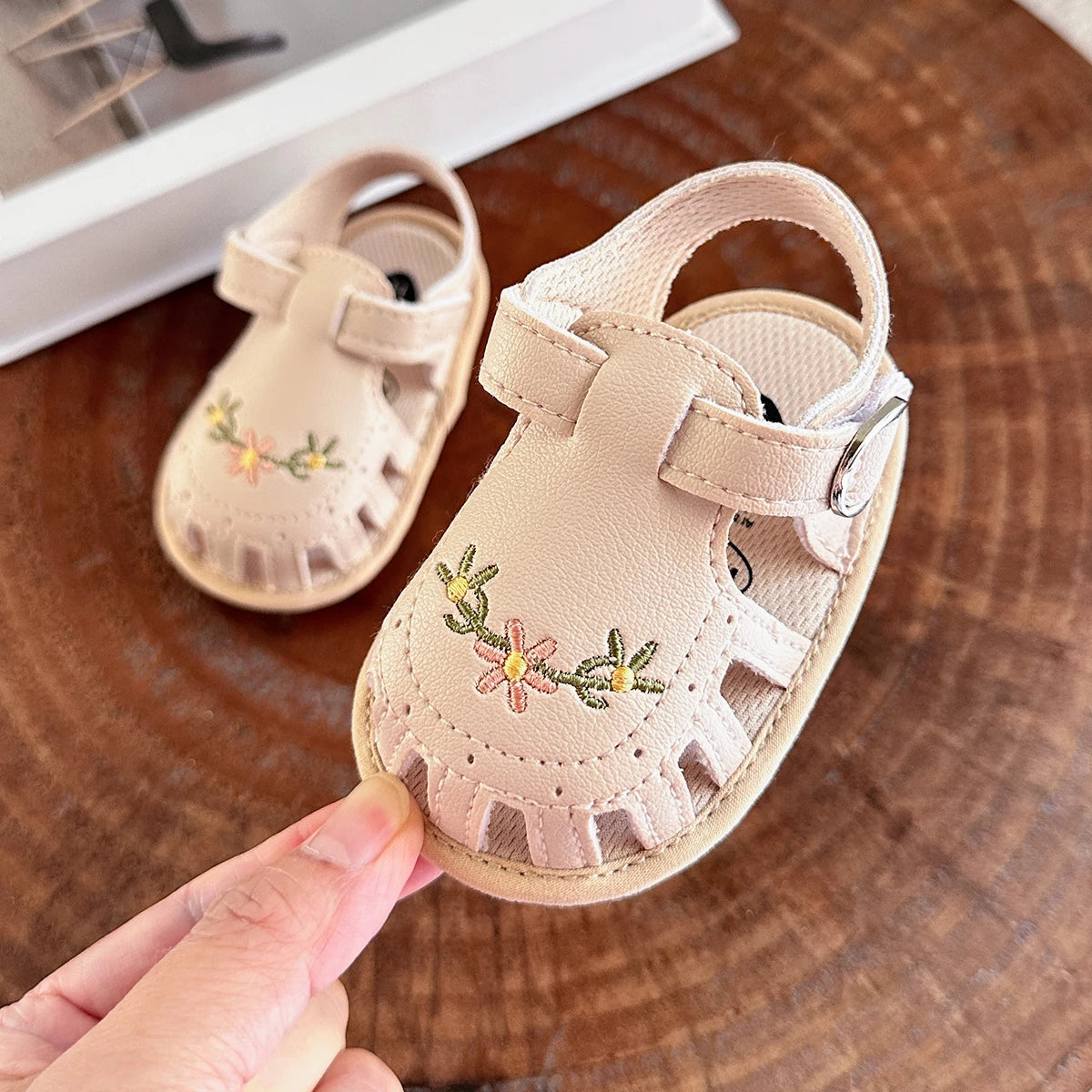 "Infant Baby Boys Girls Sandals, Summer Baby Wedding Dress Flat Shoes, Newborn Crib Shoes, First Walkers Prewalkers Shoes"