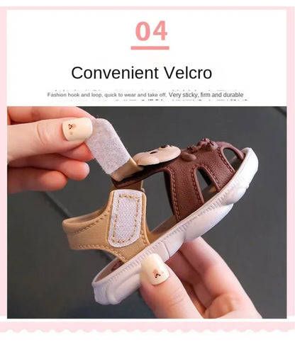 2024 Summer Baby Boys Girls Sandals - Children Beach Sandals Cartoon Infant Toddler Shoes - Comfortable Soft Sole Kids Student Shoes