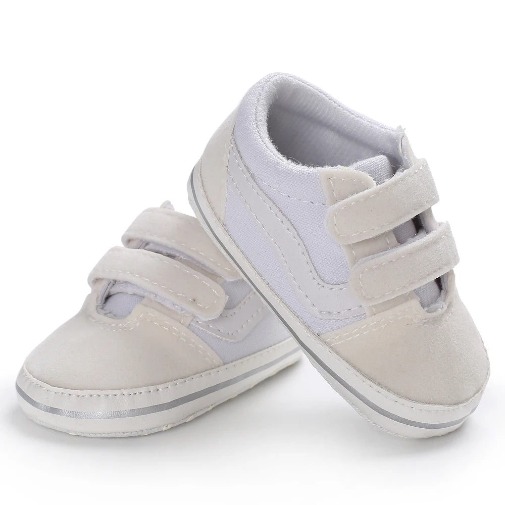 "VALEN SINA Fashion Casual Baby First Walkers – Newborn Kid Canvas Sneakers, Soft Sole Crib Shoes for Baby Boy & Girl, Prewalkers"