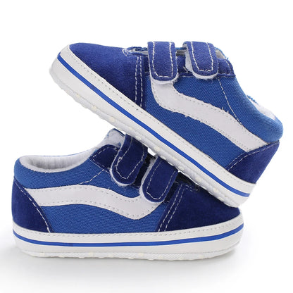 "VALEN SINA Fashion Casual Baby First Walkers – Newborn Kid Canvas Sneakers, Soft Sole Crib Shoes for Baby Boy & Girl, Prewalkers"