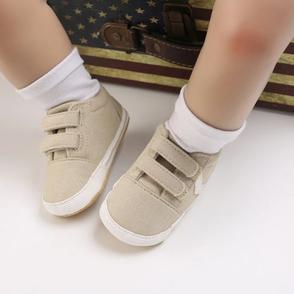 "VALEN SINA Fashion Casual Baby First Walkers – Newborn Kid Canvas Sneakers, Soft Sole Crib Shoes for Baby Boy & Girl, Prewalkers"