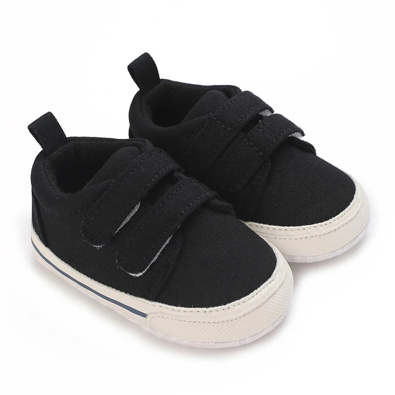 "VALEN SINA Fashion Casual Baby First Walkers – Newborn Kid Canvas Sneakers, Soft Sole Crib Shoes for Baby Boy & Girl, Prewalkers"