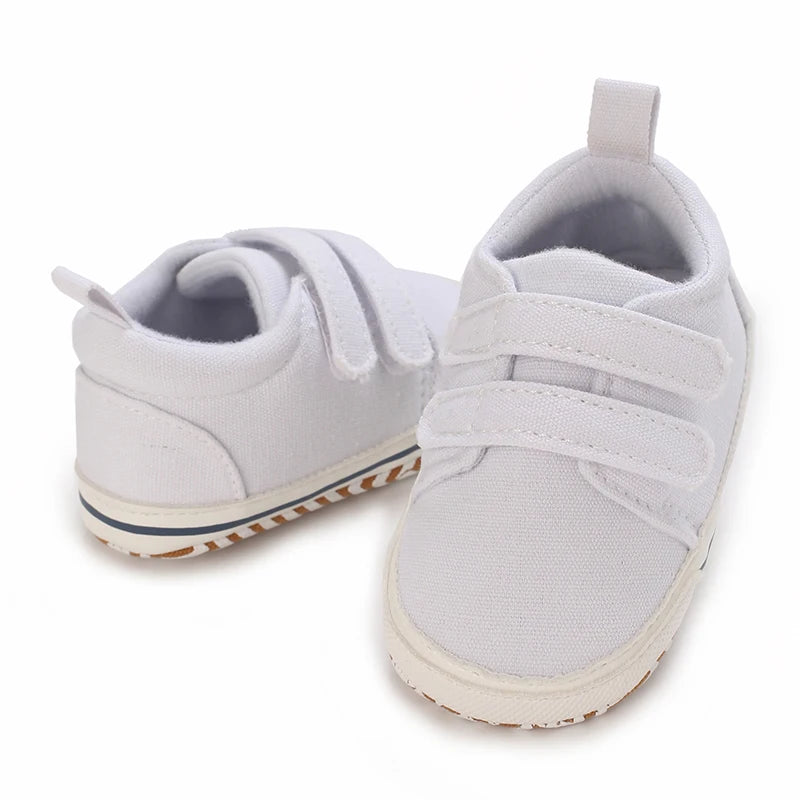 "VALEN SINA Fashion Casual Baby First Walkers – Newborn Kid Canvas Sneakers, Soft Sole Crib Shoes for Baby Boy & Girl, Prewalkers"