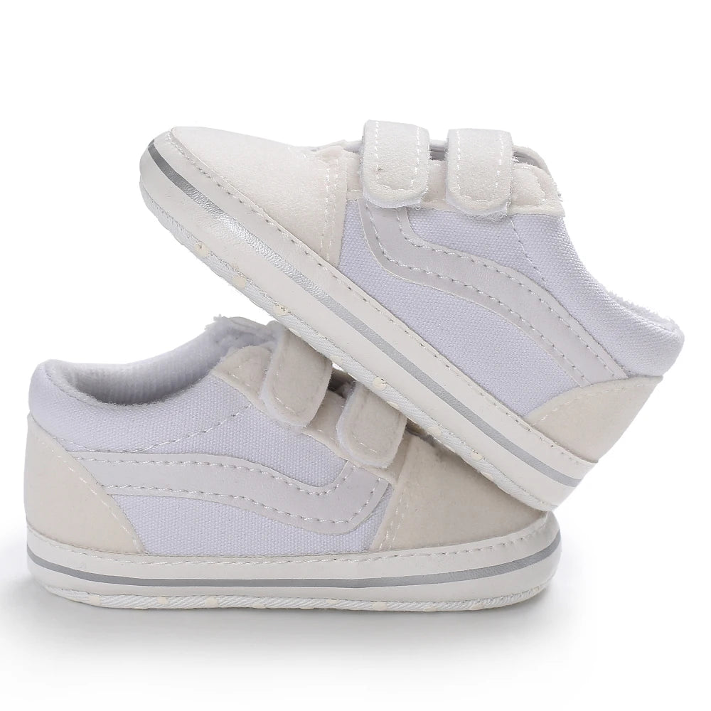 "VALEN SINA Fashion Casual Baby First Walkers – Newborn Kid Canvas Sneakers, Soft Sole Crib Shoes for Baby Boy & Girl, Prewalkers"