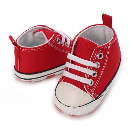 "VALEN SINA Fashion Casual Baby First Walkers – Newborn Kid Canvas Sneakers, Soft Sole Crib Shoes for Baby Boy & Girl, Prewalkers"