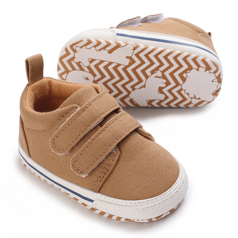 "VALEN SINA Fashion Casual Baby First Walkers – Newborn Kid Canvas Sneakers, Soft Sole Crib Shoes for Baby Boy & Girl, Prewalkers"