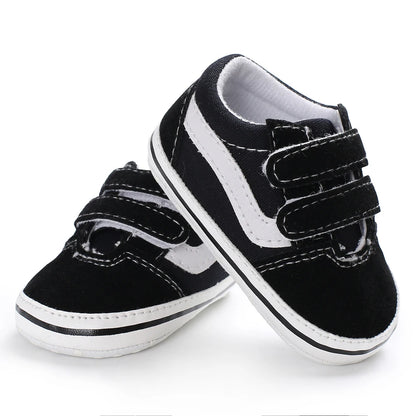 "VALEN SINA Fashion Casual Baby First Walkers – Newborn Kid Canvas Sneakers, Soft Sole Crib Shoes for Baby Boy & Girl, Prewalkers"