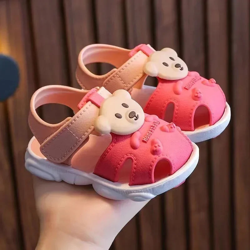 2024 Summer Baby Boys Girls Sandals - Children Beach Sandals Cartoon Infant Toddler Shoes - Comfortable Soft Sole Kids Student Shoes
