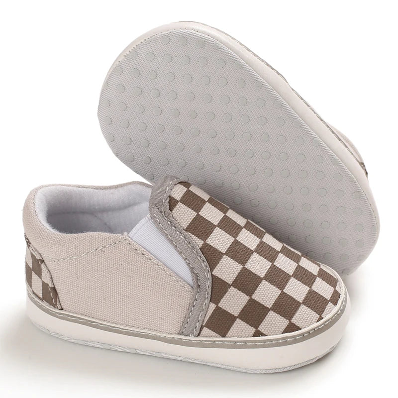 "VALEN SINA Fashion Casual Baby First Walkers – Newborn Kid Canvas Sneakers, Soft Sole Crib Shoes for Baby Boy & Girl, Prewalkers"