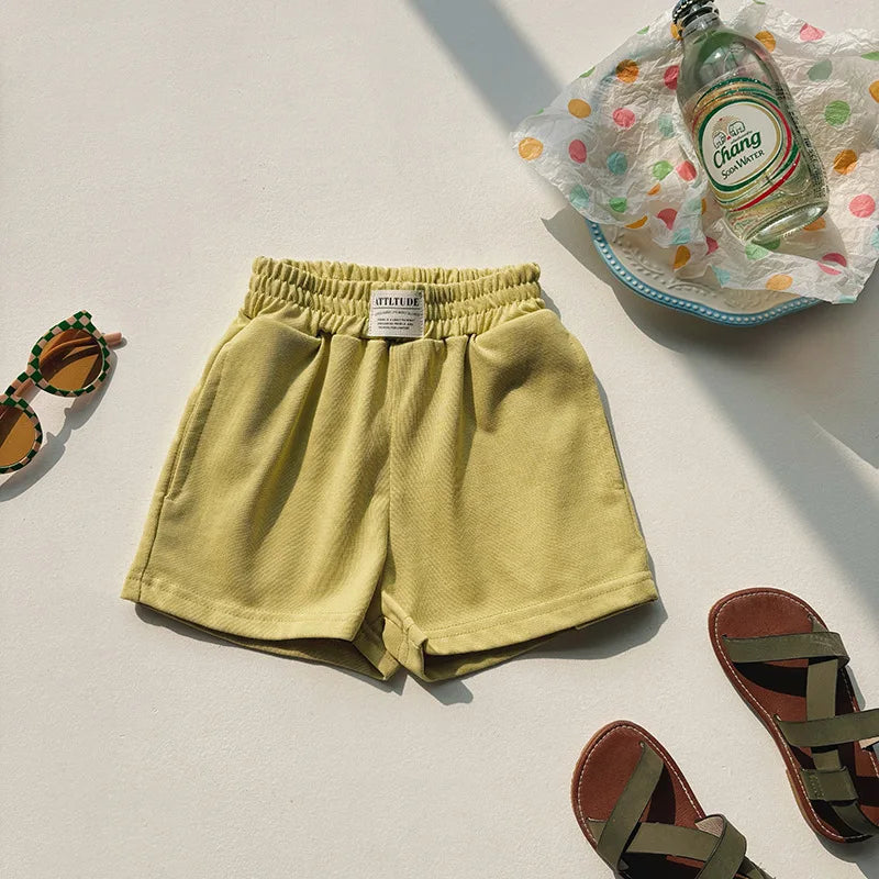 2-10T Summer Cotton Infant Boy Girl Shorts Toddler Kids Baby Clothes Casual Plain Loose Children's Shorts Outfit