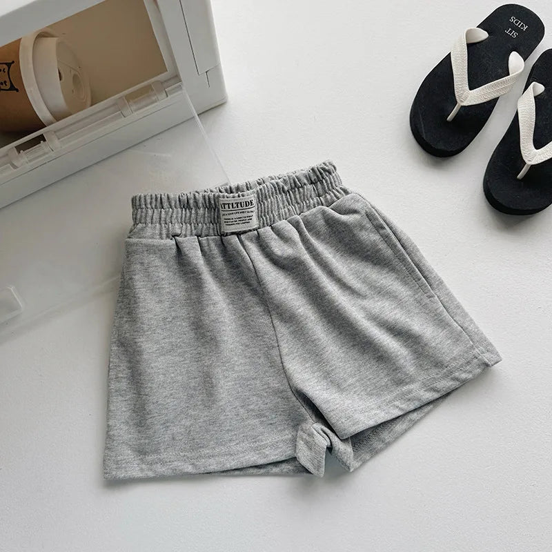 2-10T Summer Cotton Infant Boy Girl Shorts Toddler Kids Baby Clothes Casual Plain Loose Children's Shorts Outfit
