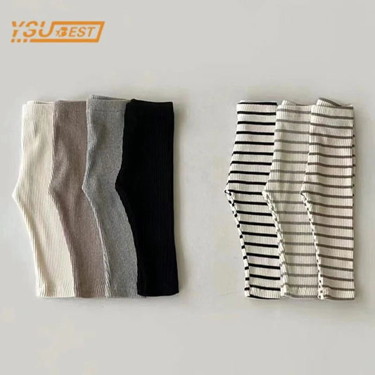 Giggles And Grab 0-3Yrs Casual Infant Baby Boys Girls Pure Color Pants Children's Clothes Pants Spring Summer Kids Baby Girls Boys Stripe Pants