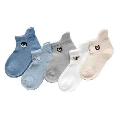 Giggles And Grab 12 / S(12-24M) 5Pairs/lot 0-2Y Infant Baby Socks Baby Socks for Girls Cotton Mesh Cute Newborn Boy Toddler Socks Baby Clothes Accessories