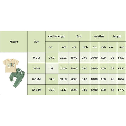 Giggles And Grab 2024 Summer baby boys brother outfit 2024 Summer Baby Boys Brother Outfit – Letter Print Short Sleeve T-Shirt & Elastic Pants Clothes Set"