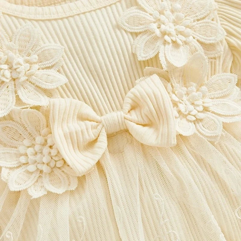 Giggles And Grab 3D Baby & toddler outfits 3D Flower Baby Girls Summer Romper & Headband Set"