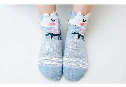 Giggles And Grab 5Pairs/lot 0-2Y Infant Baby Socks Baby Socks for Girls Cotton Mesh Cute Newborn Boy Toddler Socks Baby Clothes Accessories