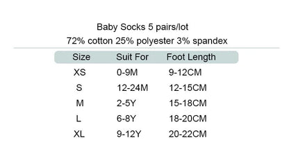 Giggles And Grab 5Pairs/lot 0-2Y Infant Baby Socks Baby Socks for Girls Cotton Mesh Cute Newborn Boy Toddler Socks Baby Clothes Accessories